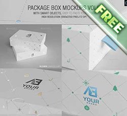 包装盒模型：Package Box Mockups Vol6